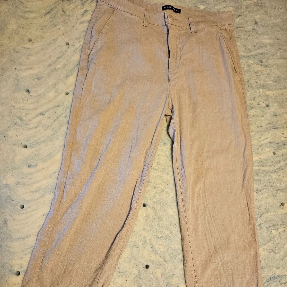 Luxury MONFRERE  Hugh Pant linen mens 31